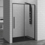 Душевая дверь в нишу RGW Stilvoll SV-12-B 140 профиль Черный стекло прозрачное