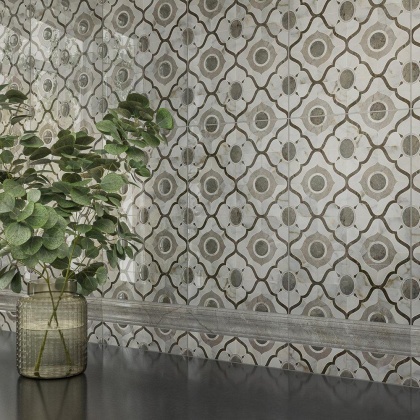 Бордюр Кантата глянцевый 25x5,4x0,8