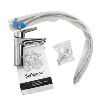 DUE Смеситель для раковины без донного клапана, хром DUE-LVM-CRM-W0