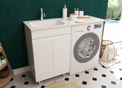 Комплект мебели Barcelona Luxe 1200х482 левосторонний напольный 2-х дверный (ШхГхВ) 548х476х860