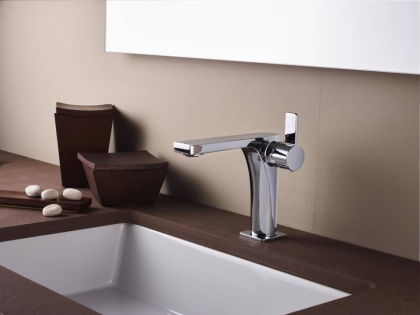 Смеситель для раковины Paffoni Rock RO071CR Смеситель для раковины Paffoni Rock RO071CR