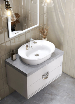 Спец. изделие декоративное из керамогранита Риальто 80х48, серое,CN80.SG560702R