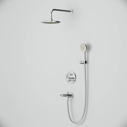 FP85A10020 X-Joy TouchReel, набор: Нажимной Смеситель д/в/душа, верхний душ 220 мм, держатель д/верхн.ду