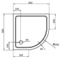 Поддон SMC CEZARES TRAY-M-R-90-550-35-W
