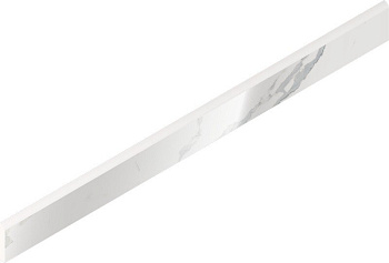 Плинтус 610130007472 Стелларис Стелларис Статуарио Уайт (80см*7,2см*9мм) (10шт/8м2) Люкс, м2