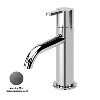 LEAF-LSM2-L-MM Смеситель для раковины однорычажный, с донным клапаном, исполнение Morning Mist LEAF-LSM2-L-MM Смеситель для раковины однорычажный, с донным клапаном, исполнение Morning Mist
