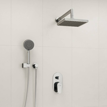 A14028 Встраиваемый комплект для душа с верхней душевой насадкой и лейкой Wasserkraft