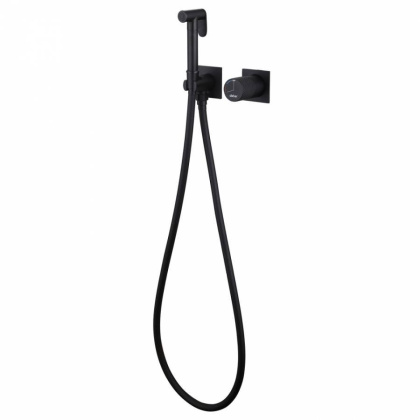 Смеситель ABBER Rund AF8725B с гигиеническим душем, черный матовый Смеситель ABBER Rund AF8725B с гигиеническим душем, черный матовый