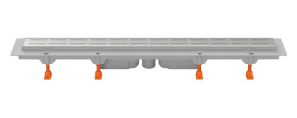 Душевой лоток 75 см Creto Walkway CRE-750 WH-Down с решеткой, хром