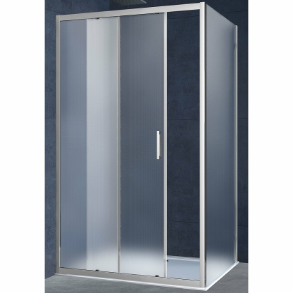 Душевой уголок Alpha VSR-3AL8010MT, 1000*800, хром, стекло текстурное