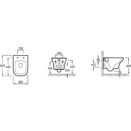 Комплект Jacob Delafon унитаз c инсталляцией и кнопкой Vox, E21746RU-00, шт Комплект Jacob Delafon унитаз c инсталляцией и кнопкой Vox, E21746RU-00, шт