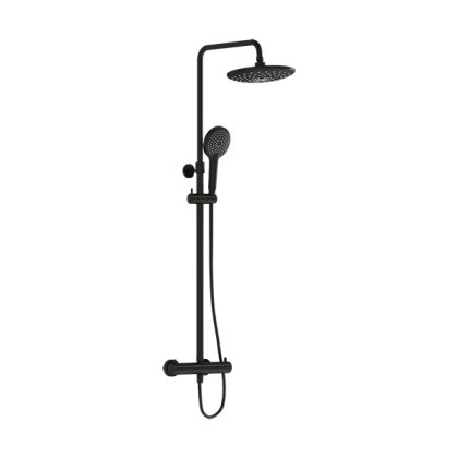 Душевая колонна Aquaheat Bliss 240 2F, матовый черный Душевая колонна Aquaheat Bliss 240 2F, матовый черный