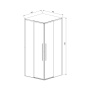 Душевой уголок Slim-N VSS-4SN900CL, 900*900, хром, стекло прозрачное