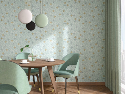 Обои виниловые Арабески мотив, серый