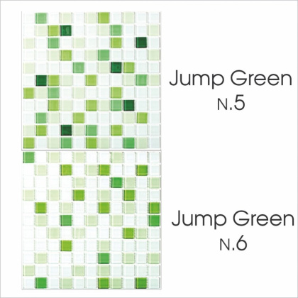 Мозайка  стеклянная Jamp Green №1 (Dark), шт Мозайка  стеклянная Jamp Green №1 (Dark), шт