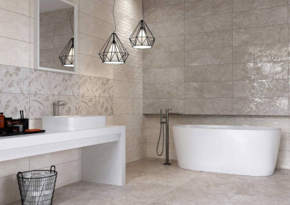 Вставка Royal Sand Vetro Gold W\DEC M 25х75 NR Mat 1