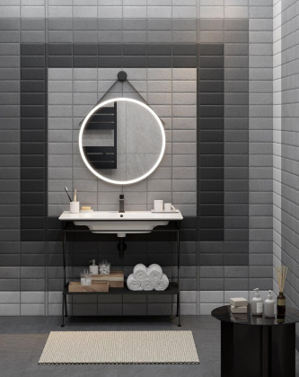 Плитка настенная 19067 Граффити серый темный 9.9*20*8 (46шт\0.91м2), м2 Плитка настенная 19067 Граффити серый темный 9.9*20*8 (46шт\0.91м2), м2