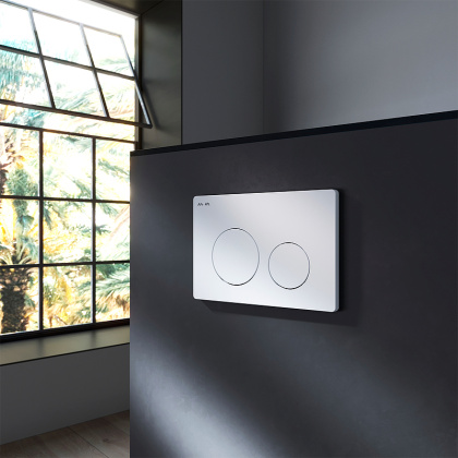 IS90101.8F1701 Инсталляция с клавишей PrimeFit L, бел глянец., с подвесным унитазом Func 54 FlashClean с сид м/ли