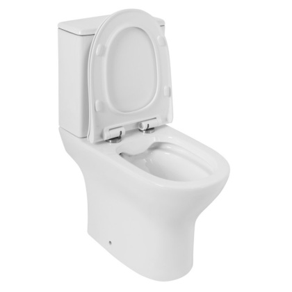 LOUNGE Чаша безободкового унитаза с сиденьем дюропласт soft close, P-trap, BB045CPR/SC LOUNGE Чаша безободкового унитаза с сиденьем дюропласт soft close, P-trap, BB045CPR/SC