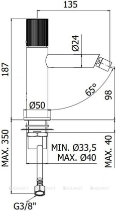 Смеситель для биде Paffoni Jo JO131CR Смеситель для биде Paffoni Jo JO131CR