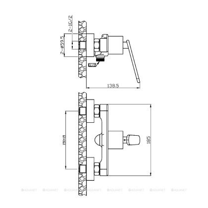 Смеситель для душа Agger Beauty A2620000