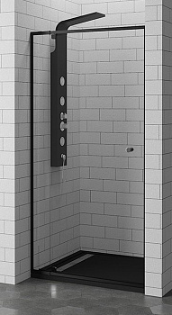 Душевая дверь RGW PA-02B, 04080200-14, 100 х 185 см распашная, черный