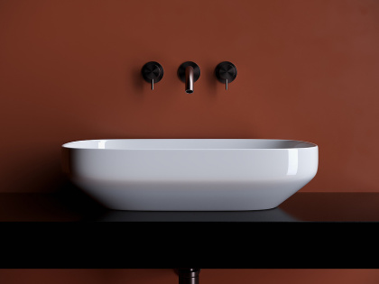 Умывальник чаша накладная прямоугольная Element 600*380*150мм