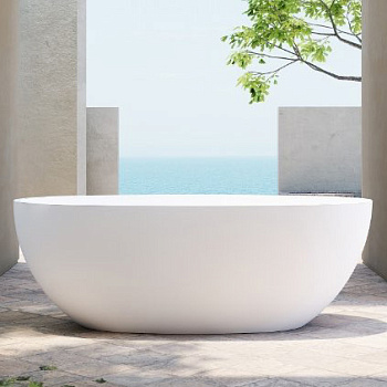 Ванна из литьевого мрамора Abber Stein 165х78 AS9620-1.6