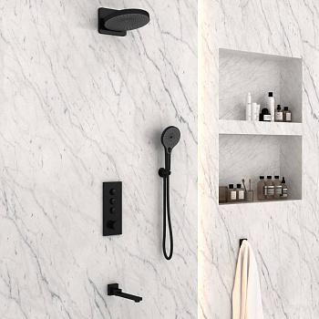 Душевой комплект VSFW-433TI1MB встраиваемый, черный