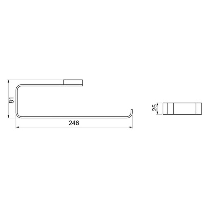 Полотенцедержатель Timo Selene 17057/17 золото матовое