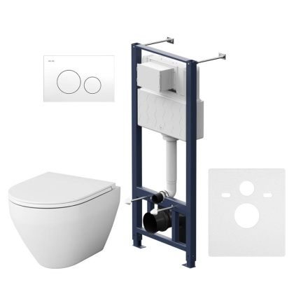 IS49001.701700 Инсталляция с клавишей Pro L Белый с подвесным унитазом Spirit V2.0 FlashClean с сид м/л IS49001.701700 Инсталляция с клавишей Pro L Белый с подвесным унитазом Spirit V2.0 FlashClean с сид м/л