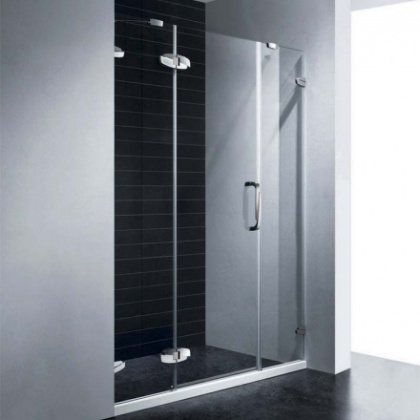 Душевая дверь RGW SA-01, 02030116-11, 160 х 195 см распашная, стекло прозрачное, хром/красный