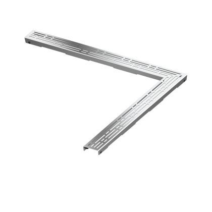 Декоративная решетка TECEdrainline "basic" нержавеющая сталь, глянец, для углового душевого канала 90°,  1200 х 1200