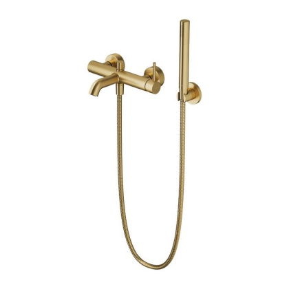 Смеситель для ванны с душевым комплектом OMNIRES Y Y1231GLB (брашированное золото) 