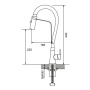 Смеситель для кухни с гибким изливом Shevanik S943 S943H-3