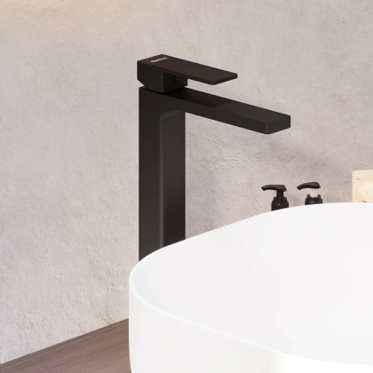 530250300 Gala высокий смеситель для умывальника, чёрный