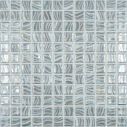 Стеклянная мозаика 7804 Glitter Grey 25x25, Glitter