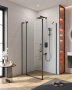 SLIDER-AH-1-100-100/110-GRIGIO-BORO Душевой уголок