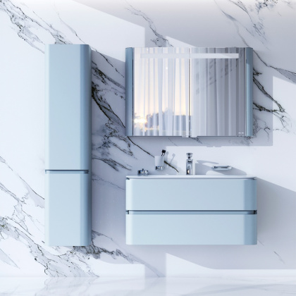 База под раковину Sensation подвесная с ящиками, 51,5х100х48,5 см, голубая, M30FHX1002BG