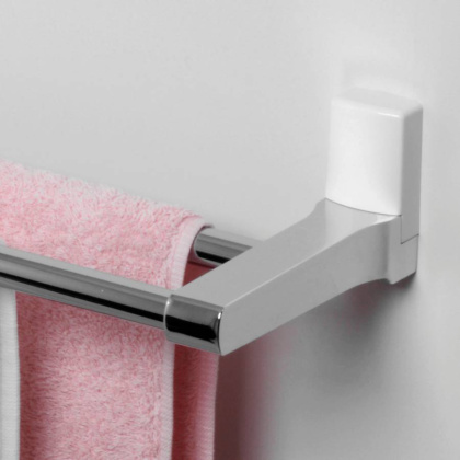 Держатель полотенец Leine двойной, 63,5х6,8х13,5 см, хром, K-5040WHITE