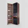 Шкаф-колонна подвесной левый Sensation, 155х40х35 см, коричневый, M30CHL0406NF