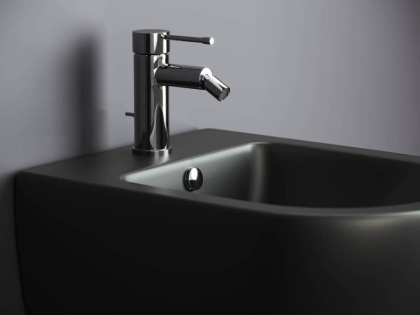 Биде подвесное Ceramica Nova Metropol CN4003MB, черное матовое Биде подвесное Ceramica Nova Metropol CN4003MB, черное матовое