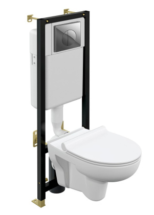 Унитаз с инсталляцией Cersanit Nature Co Dpl Eo Slim 64232 Унитаз с инсталляцией Cersanit Nature Co Dpl Eo Slim 64232