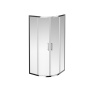 Душевой уголок vetro, раздвижной, четверть круга, 90х90х195, хром Душевой уголок vetro, раздвижной, четверть круга, 90х90х195, хром