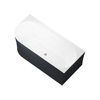 Акриловая ванна Allen Brau Priority 1700x780 2.31004.21B/AM антрацит/белый матовый, шт