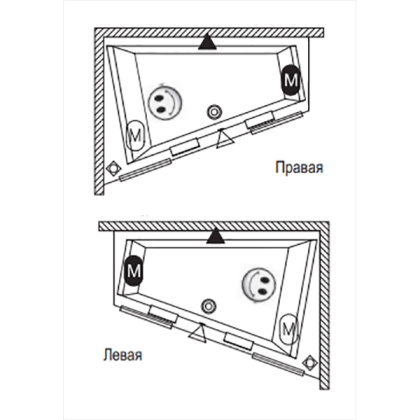 Акриловая ванна DOPPIO L