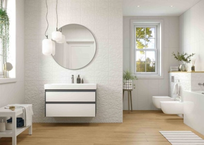 Декор Brilliant Crystal White W M/STR 30x90 R Satin 1