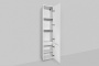 Шкаф-колонна подвесной правый Like, 175х35х30 см, белый, M80CHR0356WG