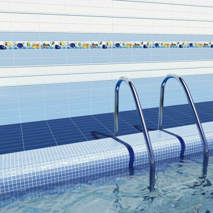 Плитка настенная 2869 Баттерфляй ультрамарин 8,5*28,5*9 (42 шт/1,02м2), м2 Плитка настенная 2869 Баттерфляй ультрамарин 8,5*28,5*9 (42 шт/1,02м2), м2