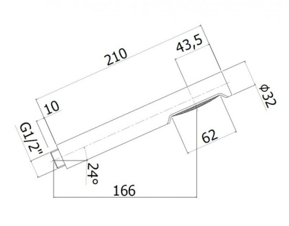 CZR-B-D1F-ST Ручной душ, металлический, исполнение Сатин